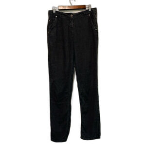 Poetry 100% linen Straight leg Jeans size 8 washed grey